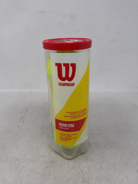 Wilson Tennis Balls 1 Can (3 balls) Championship Balls Extra Duty Felt