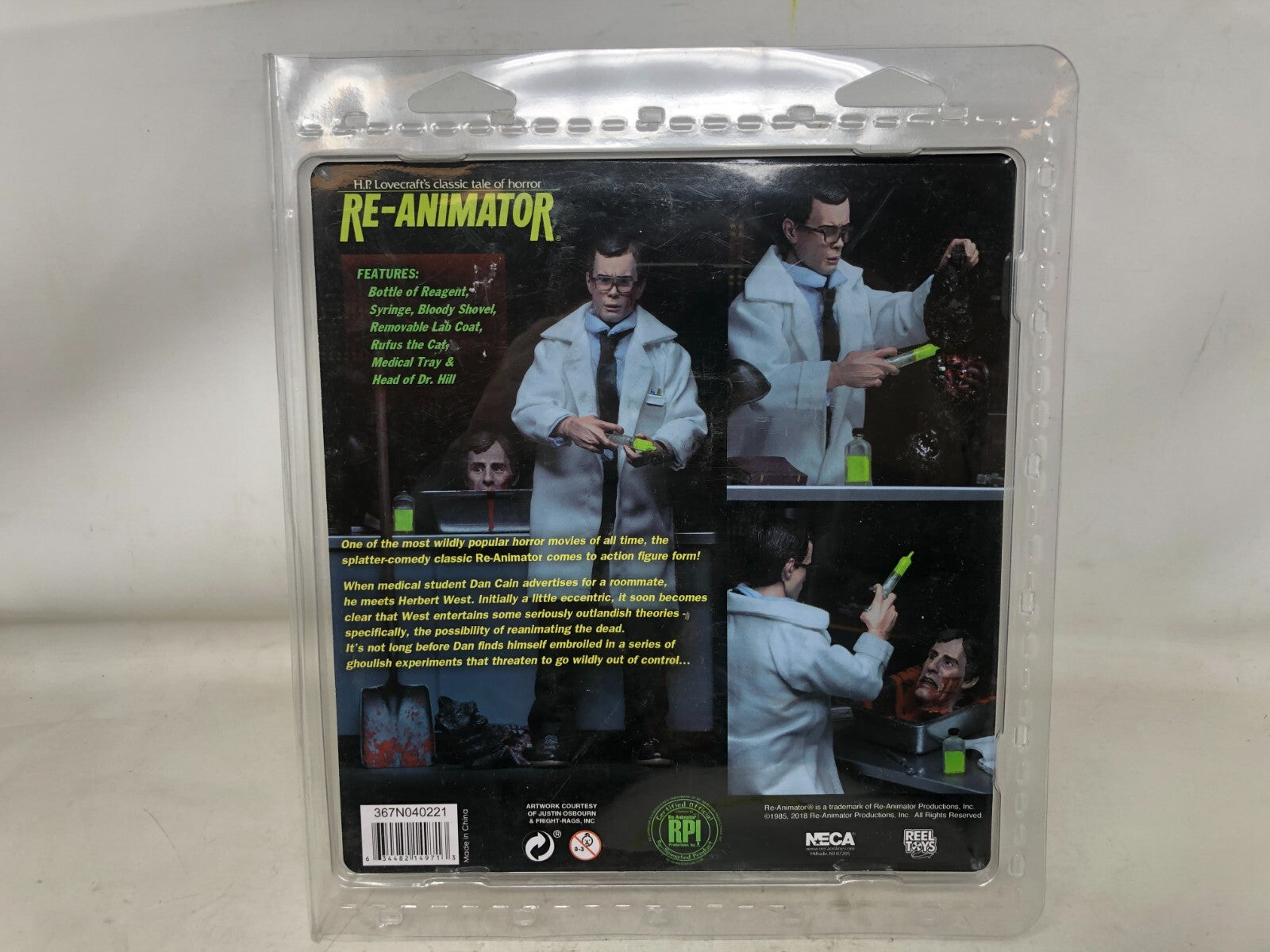 Neca Re-Animator Herbert West Horror 8'' Action Figure