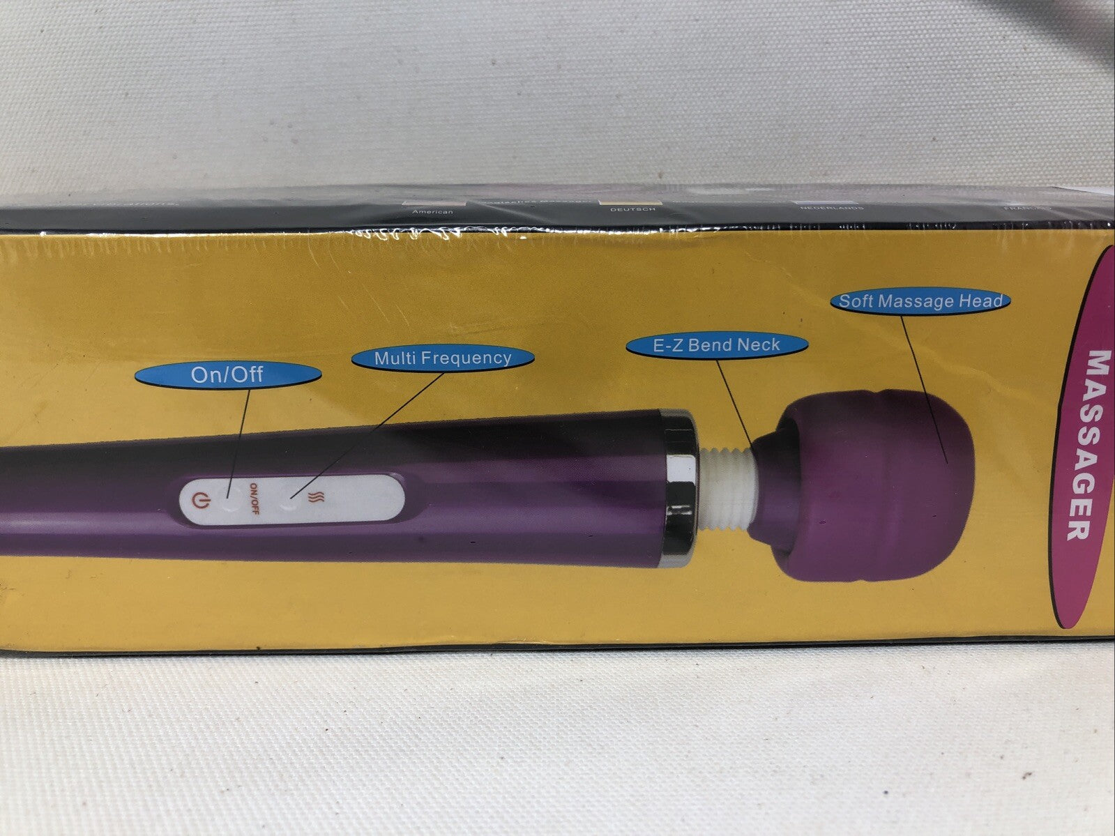 Wired Powerful Handheld Electric Massager vibration 110-220v Purple