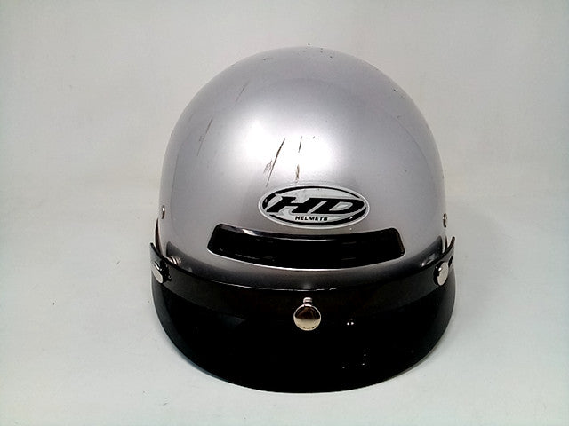 HD Helmets DOT FMVSS No. 218 Certified Medium Silver Helmet