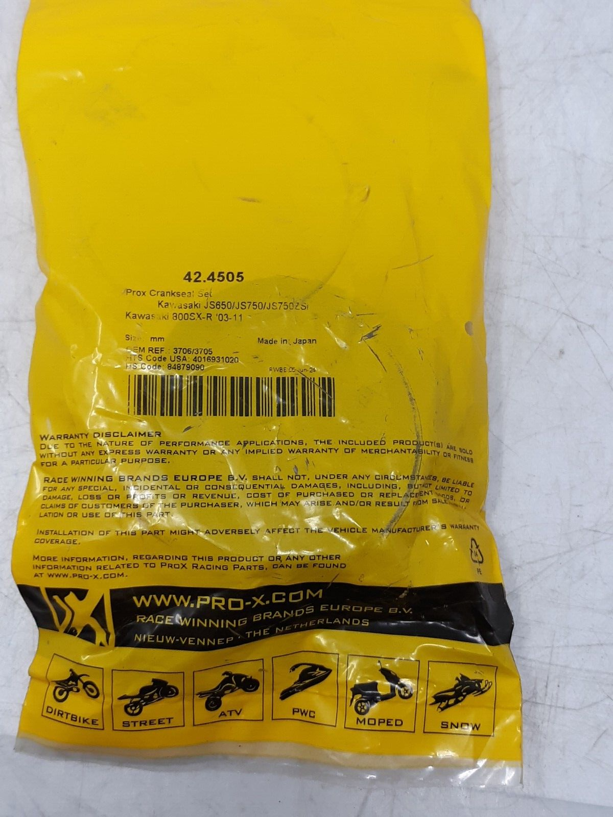 Pro-X - 42.4505 - Crankshaft Oil Seal Kit