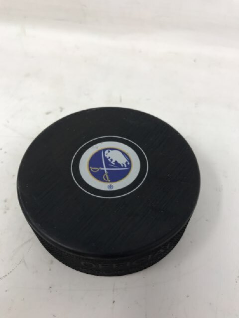 Lot of 2 Buffalo Sabres Hockey Pucks
