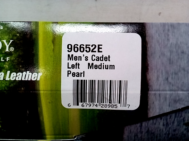 Foot Joy Shadow Wood Men's Cadet Medium 96652E Left, Pearl Color