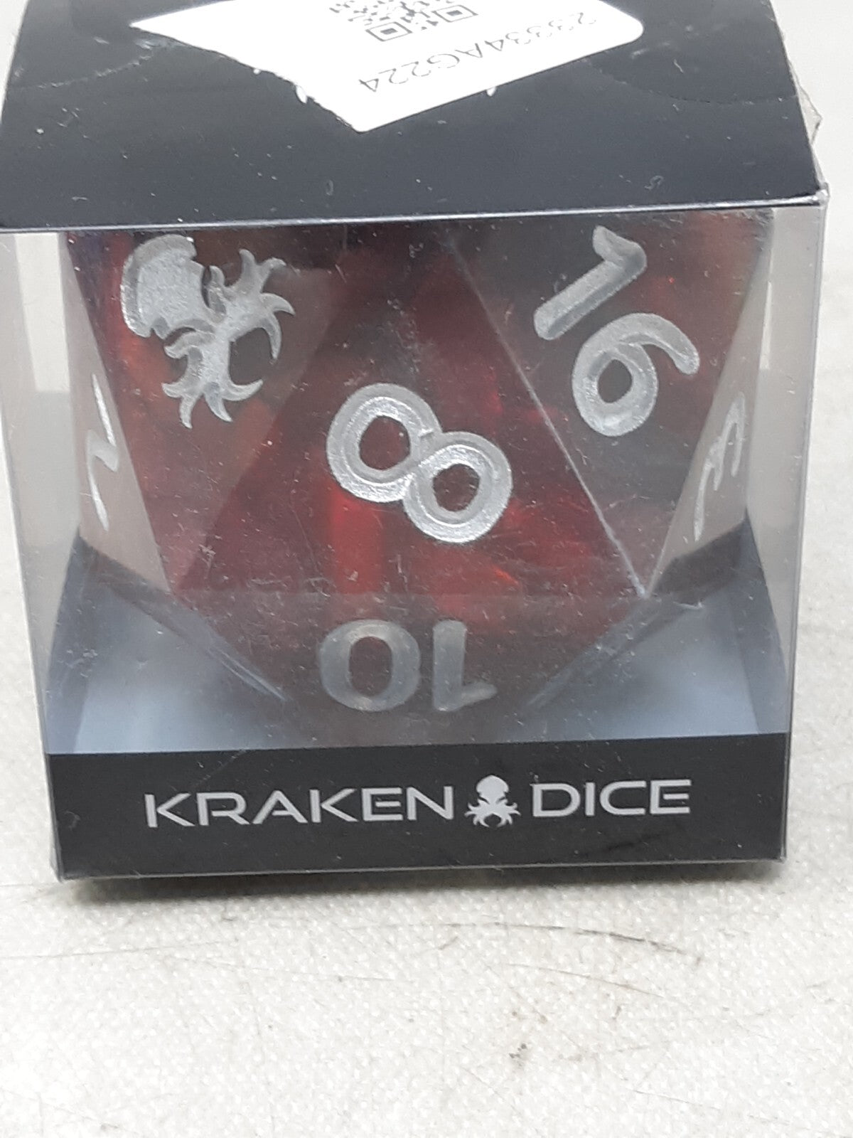 55mm Polished Sharp Edge d20 - Prawject 34