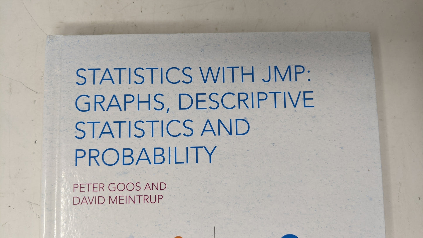 Goos/Meintrup- Statistics with JMP: Graphs, Descriptive Statistics & Probability