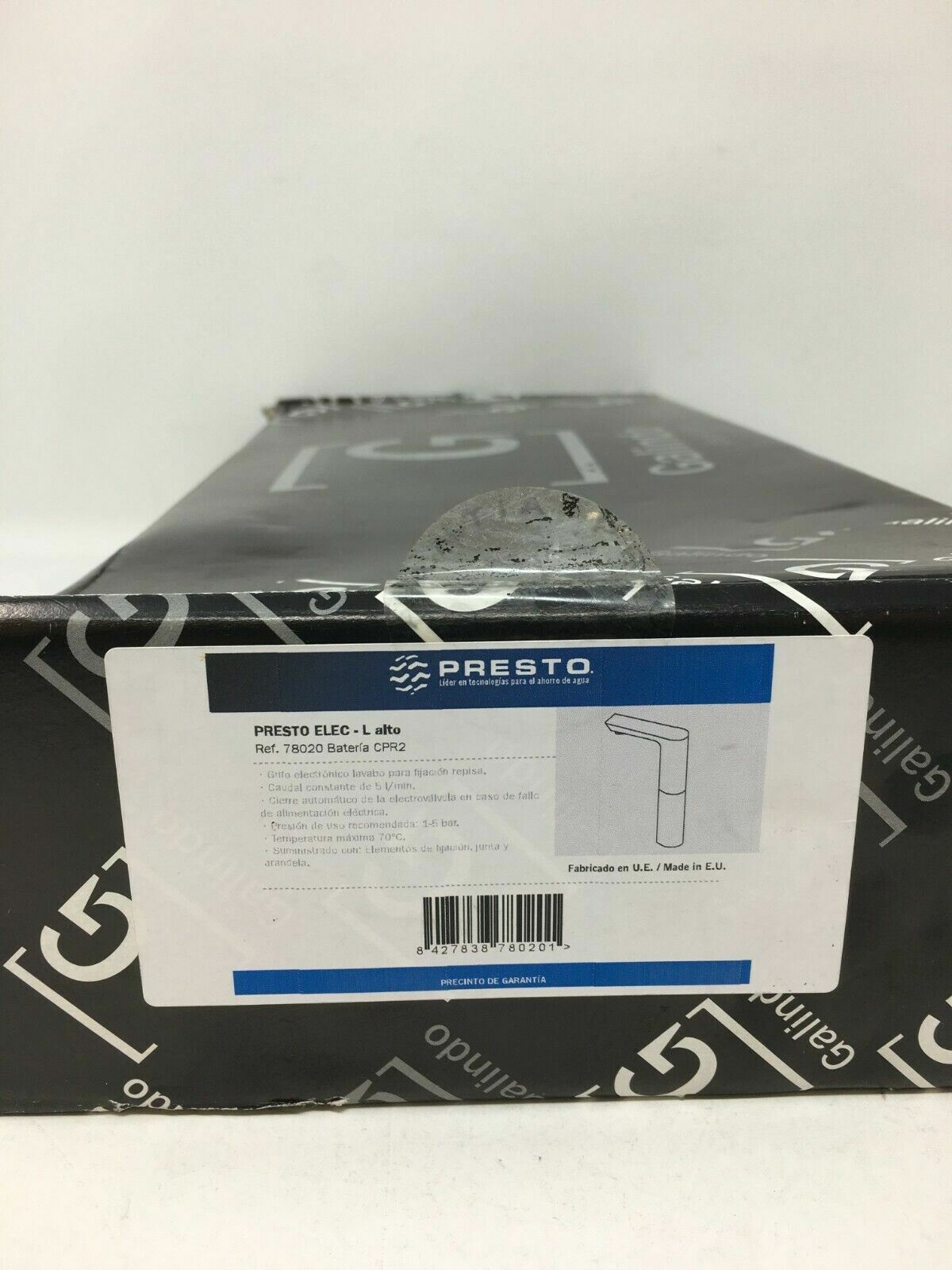 Presto XT Elec-L touchless faucet