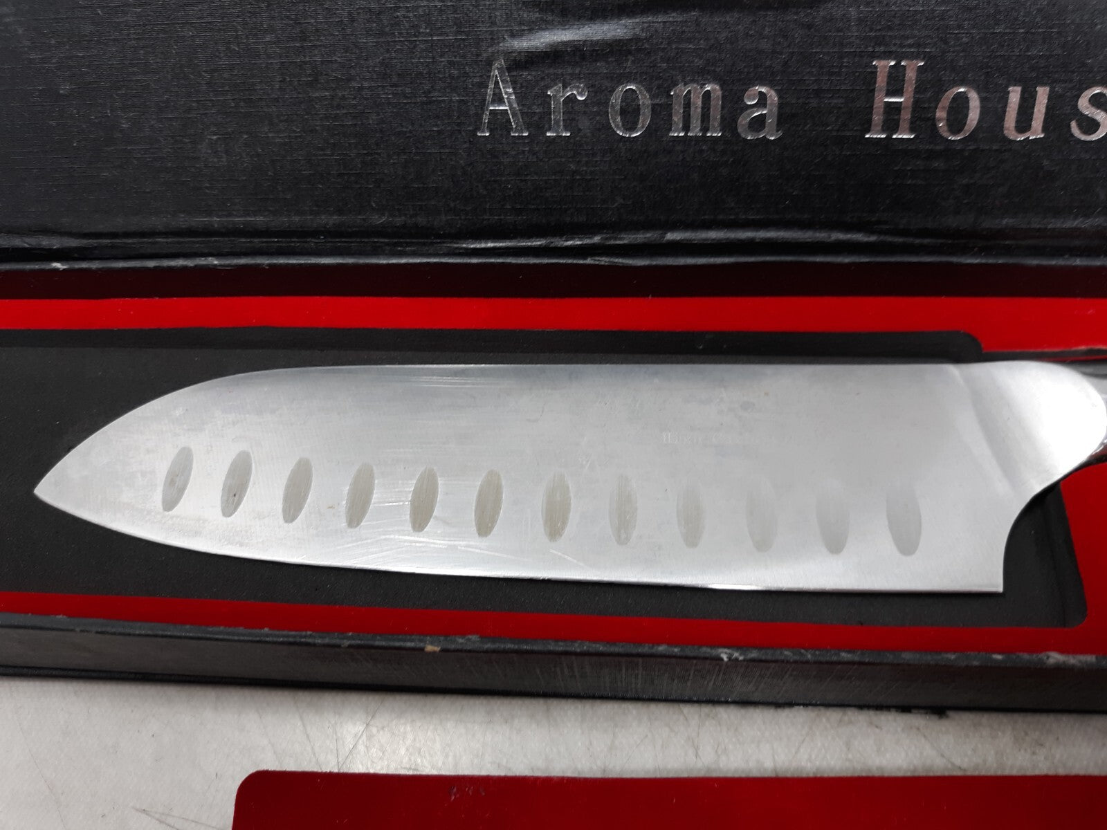 Aroma House Santoku Knife 7 Inch, Kitchen Knife, German High Carbon Stainless