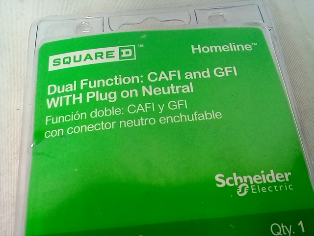 Square D by Schneider Electric Breaker 20A Cafci/Gfci 1 Pole HOM120PDFC