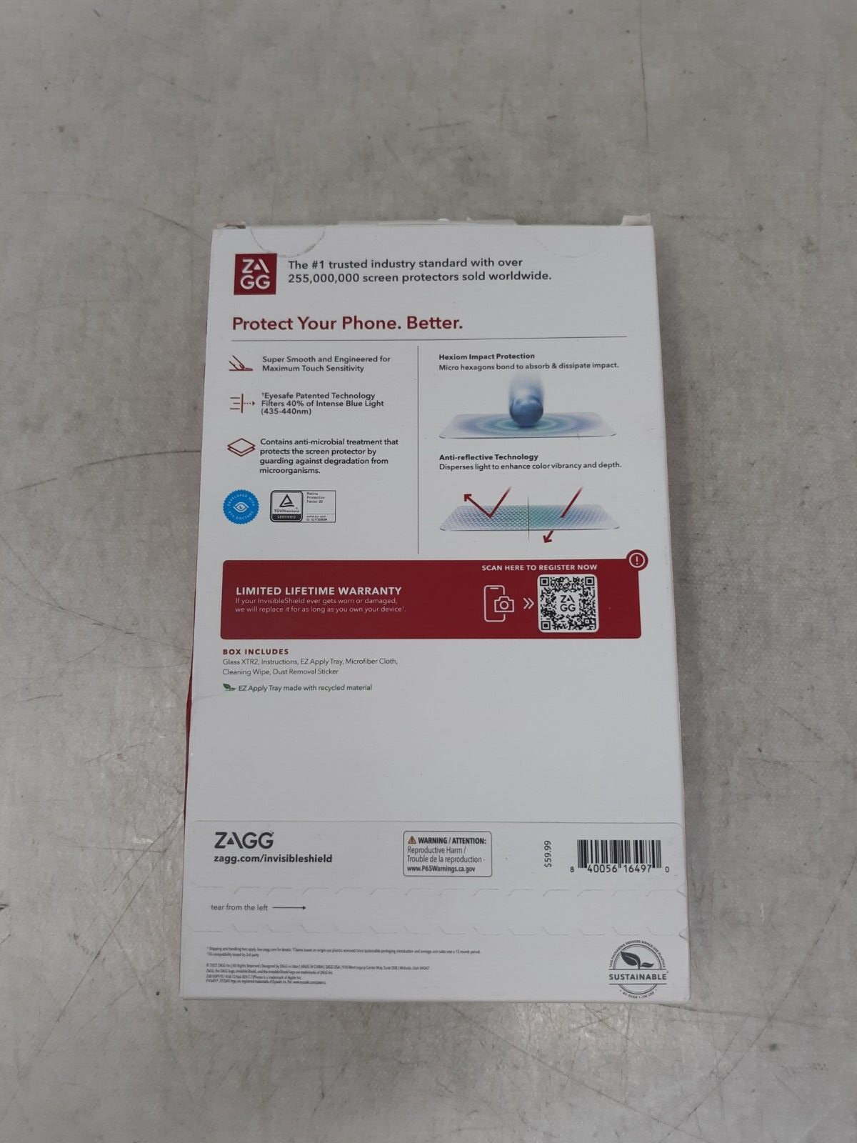 ZAGG InvisibleShield Glass XTR2 Screen Protector for Apple iPhone 14 Pro Max