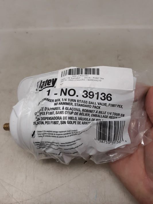 OATEY 39136 Outlet Box,Ice Maker,PEX 1807,3.3 in. W 33KK88