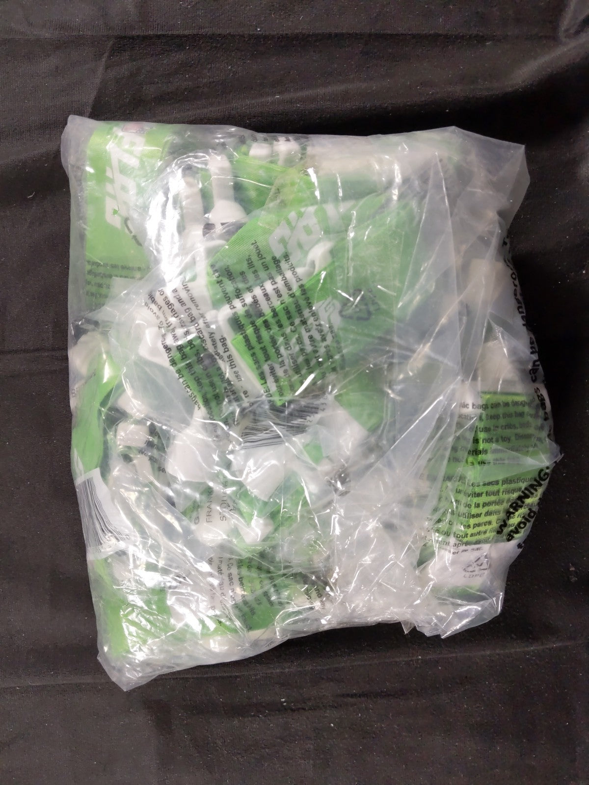NFL Flag USA Brand Football Flags Pop Belts: Set Of 10 / Green