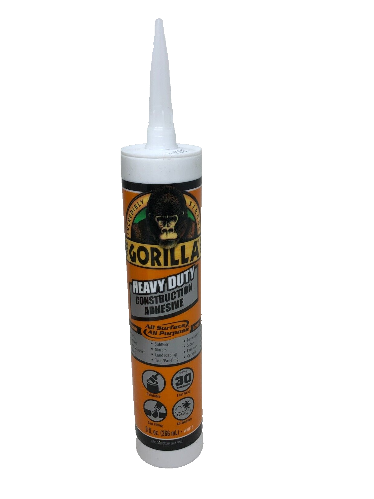 (12)-Gorilla 9 Oz. All Surface Construction Adhesive 8010003 12pk