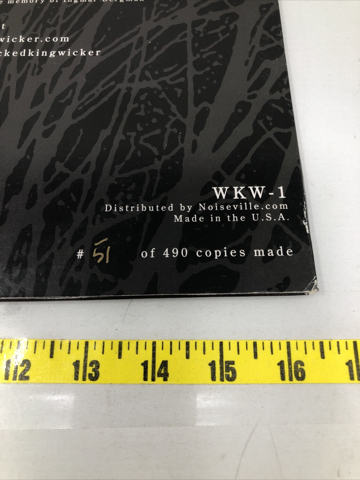 Wicked King Wicker Vinyl 51/490 Copies Made