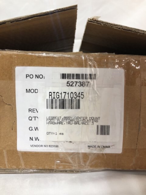 Tru-Balance Legrest Center Mount Foot Platform w Mounting Hardware 527387