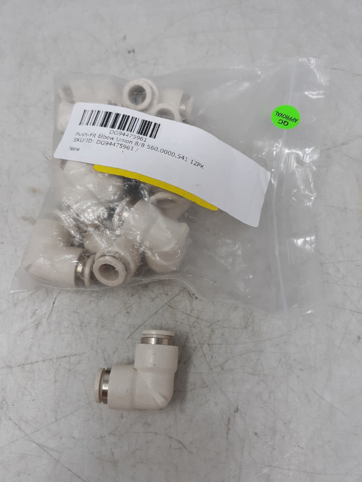Bag of 12 Push-fit Elbow Union 8/8