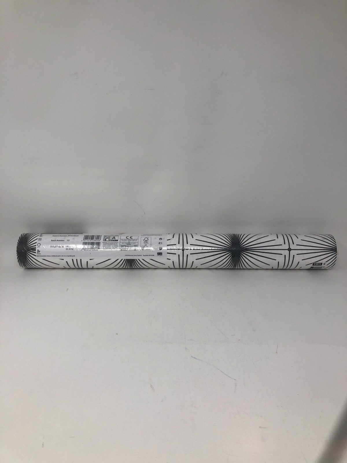 A-Street Prints Designer Wallpaper ~ Eclipse Pattern B&W, 56 sqft, FD23824