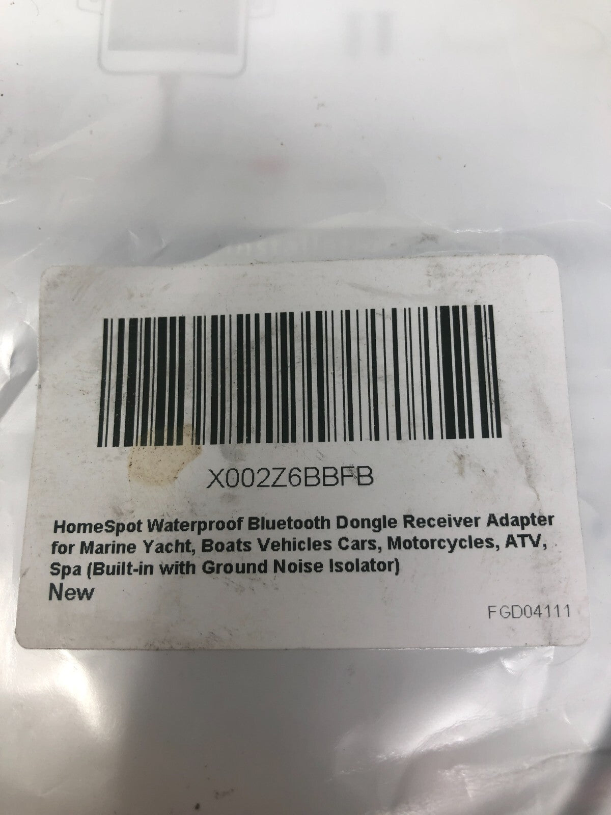 HomeSpot Waterproof Bluetooth Dongle Receiver Adapter for Marine BTADP-WP