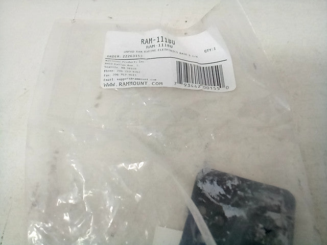 Ram Mounting R1H-RAM111BU 1.5 in. Universal Electronics Base with Ball