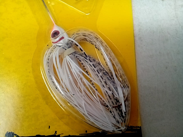 BOOYAH 3/8 Oz Buzz Pearl White & Snow White Shad Fishing Lure