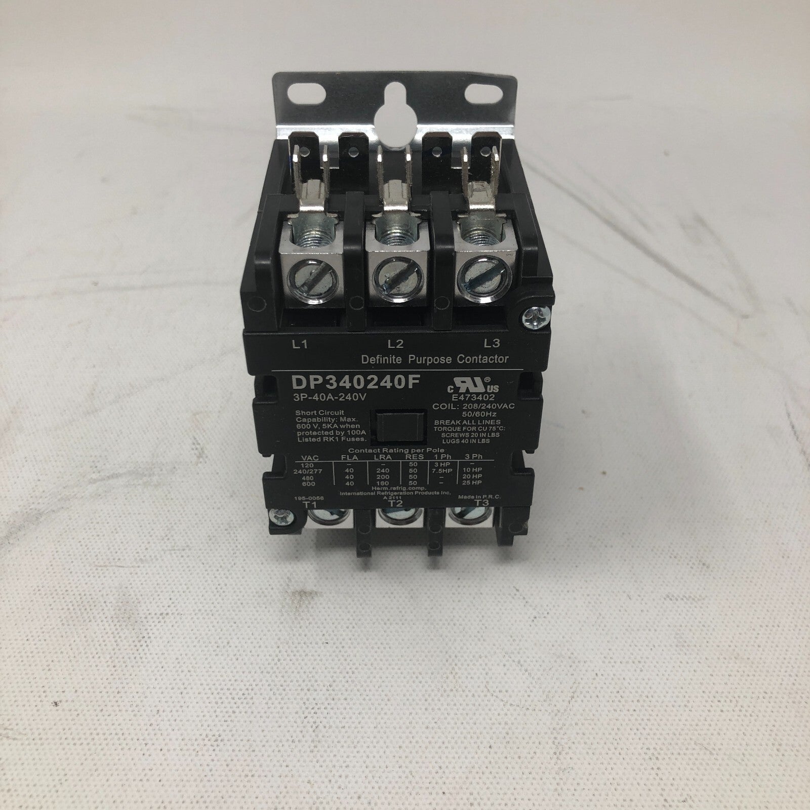 Definite Purpose Contactor: DP340240F