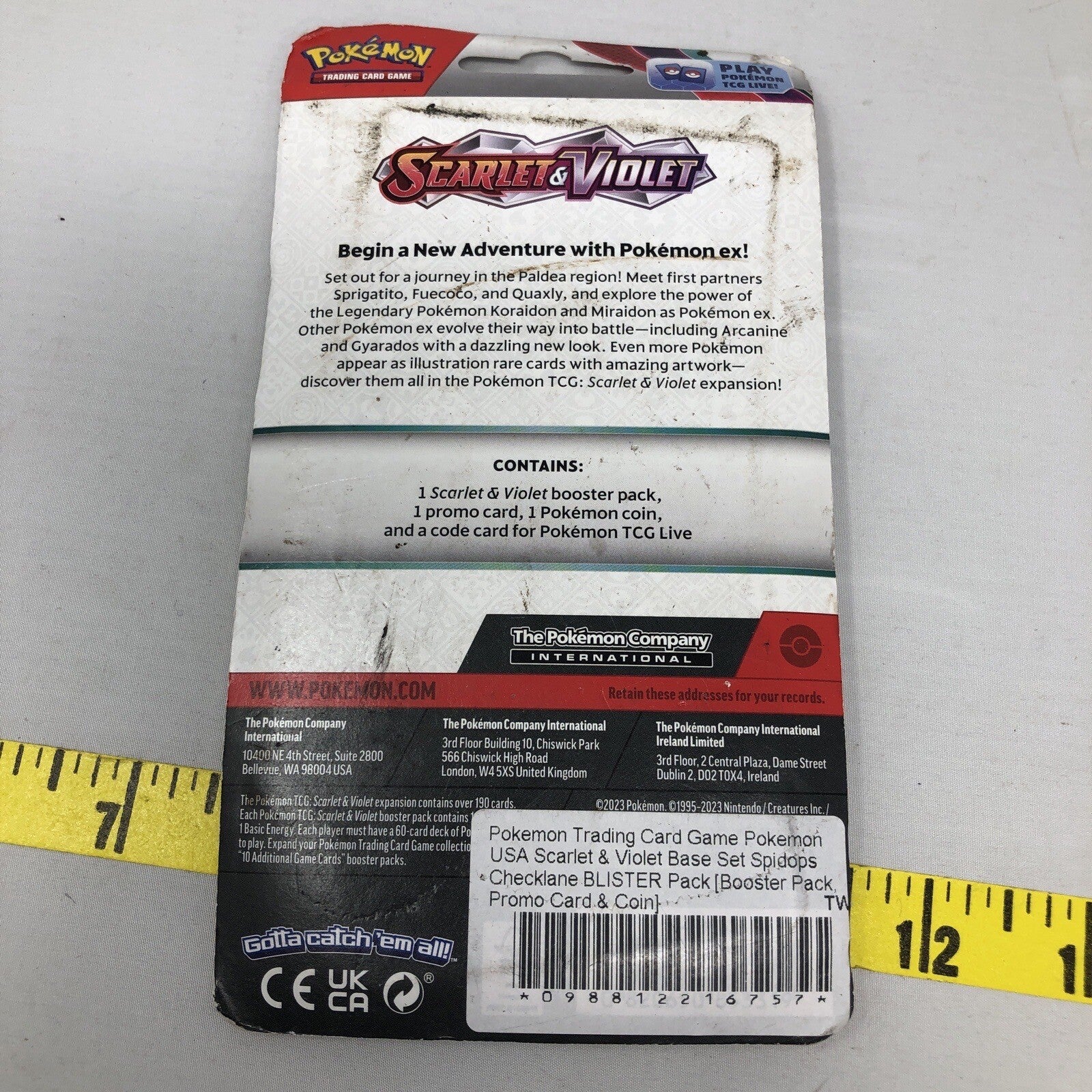 Pokemon Scarlet & Violet Base Set Spidops Checklane BLISTER Pack