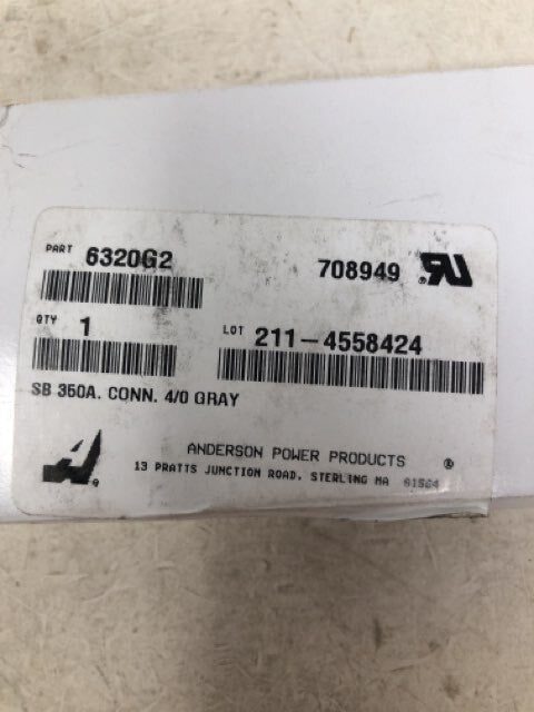 Anderson Power Products 6320G2 SB Connector Two Pole Since Housing 350 AMPS
