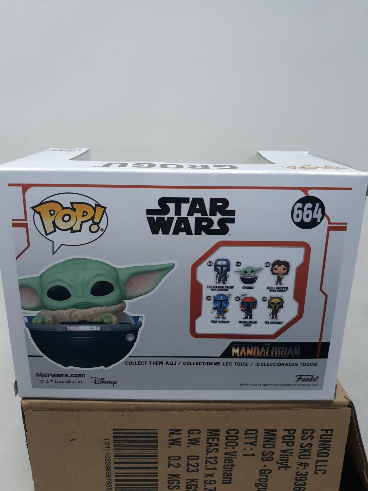 Funko Pop! Vinyl: Star Wars - Grogu #664 W/Protector