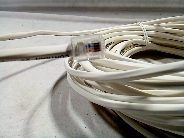 Comtran 24 awg CMP RoHS (01-85556) White Wire Spool - Cat3