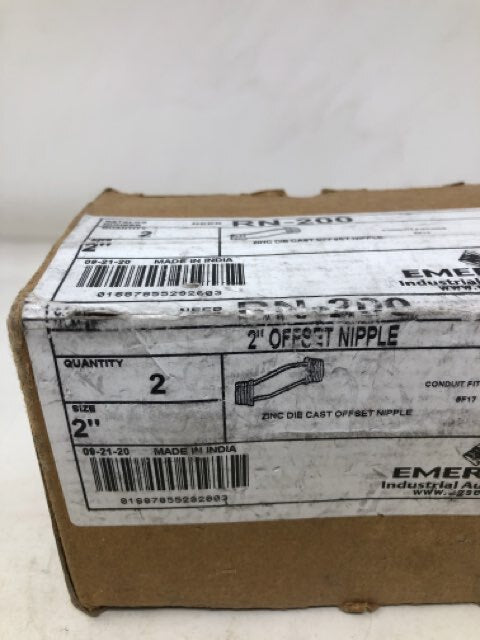 EMERSON- 2" Offset Nipple QTY 2