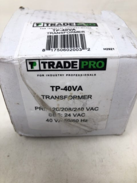 TRADEPRO - TP-40VA - 120-208-240/24V 40VA Transformer
