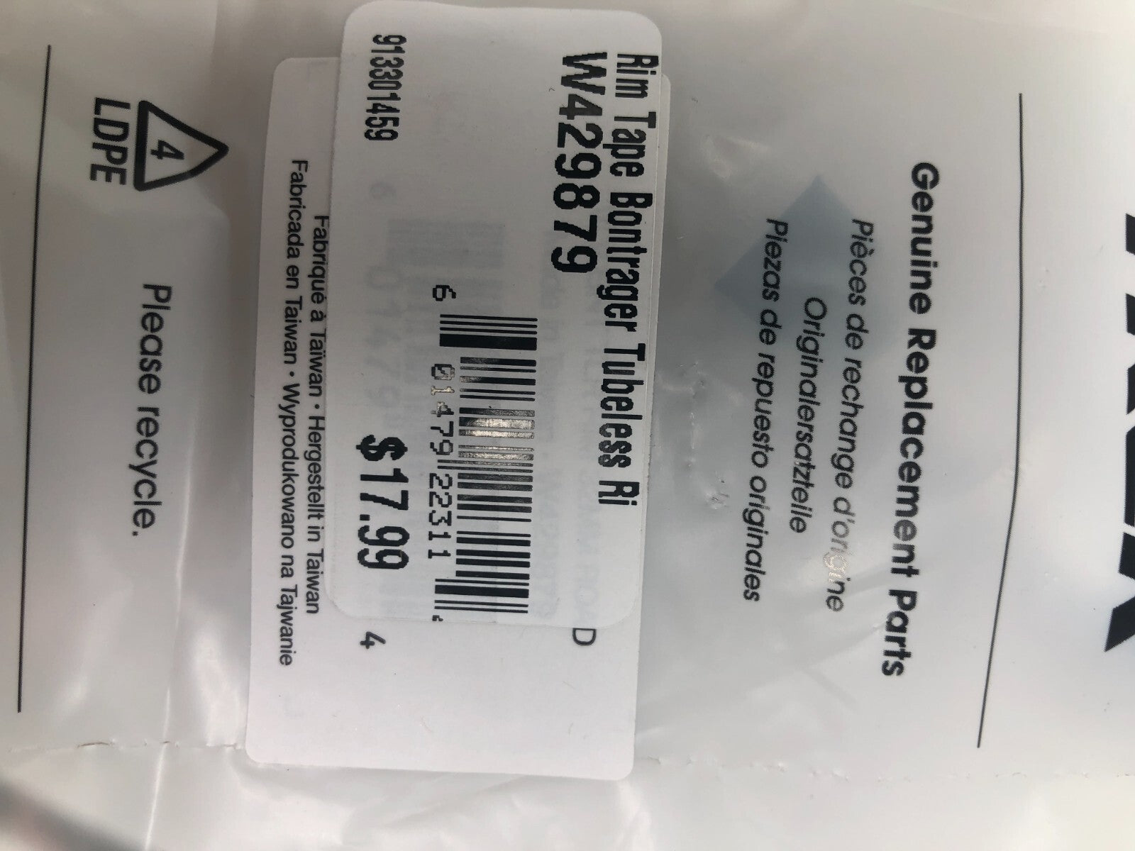 Trek Rim Tape Bontager Tubeless