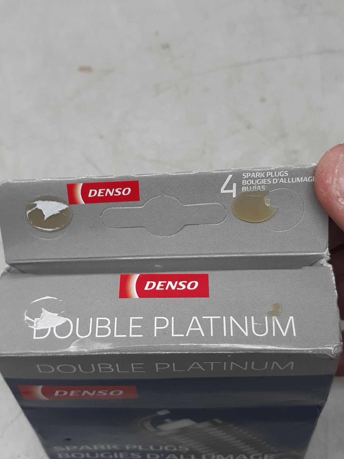 Denso PT16VR13#4 Double Platinum Spark Plugs 5068#4 4-Pack Made in Japan