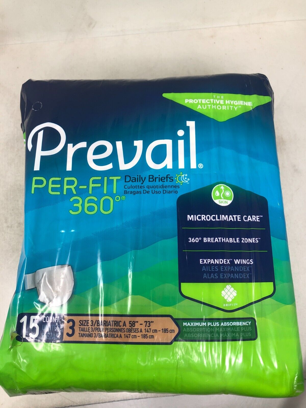 Prevail Per-Fit 360 Adult Incontinence Briefs Diapers, PFNG-014