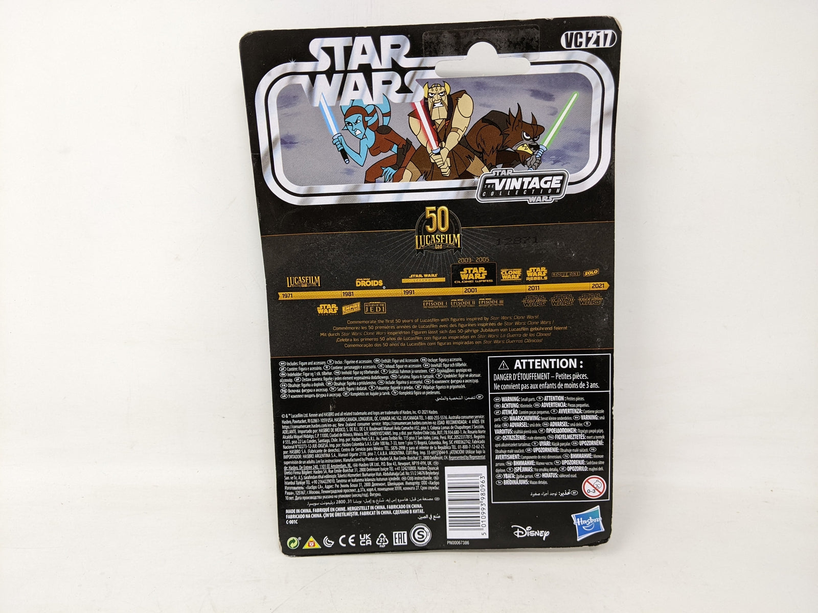 Star War the Clone Wars Aayla Secura Action Figure. - VC217