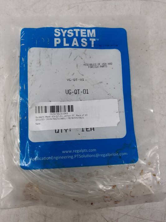 System Plast VG-QT-01 Ether Cable Tie Loops 9" Pack of 10 USA Made