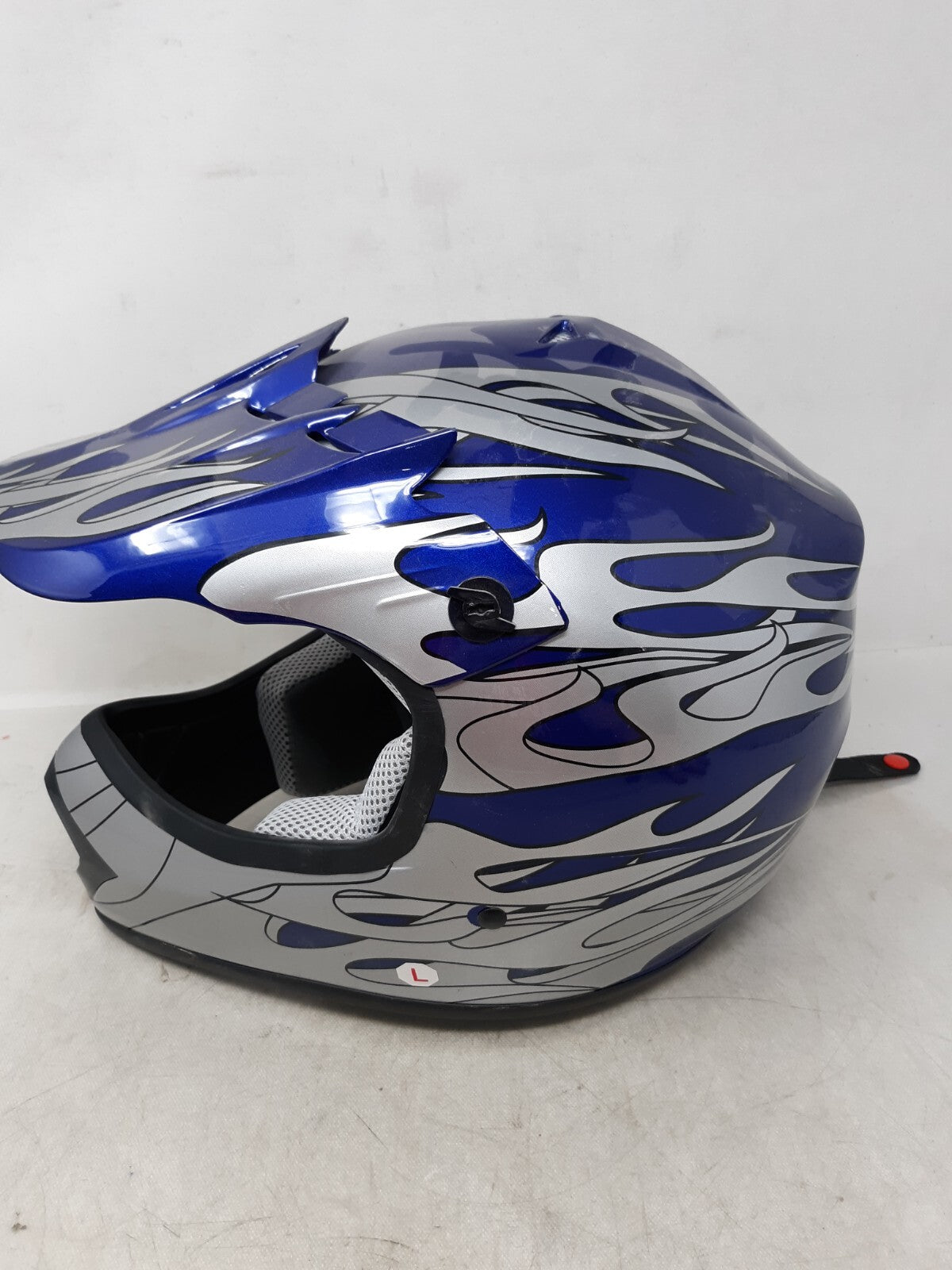 Youth Motocross Helmet HY-601 SET DOT ATV UTV MX - LARGE 53-54cm Blue