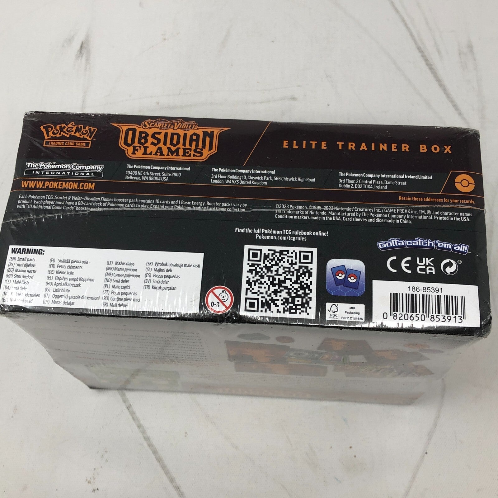 Pokémon: Scarlet & Violet: Obsidian Flames Elite Trainer Box