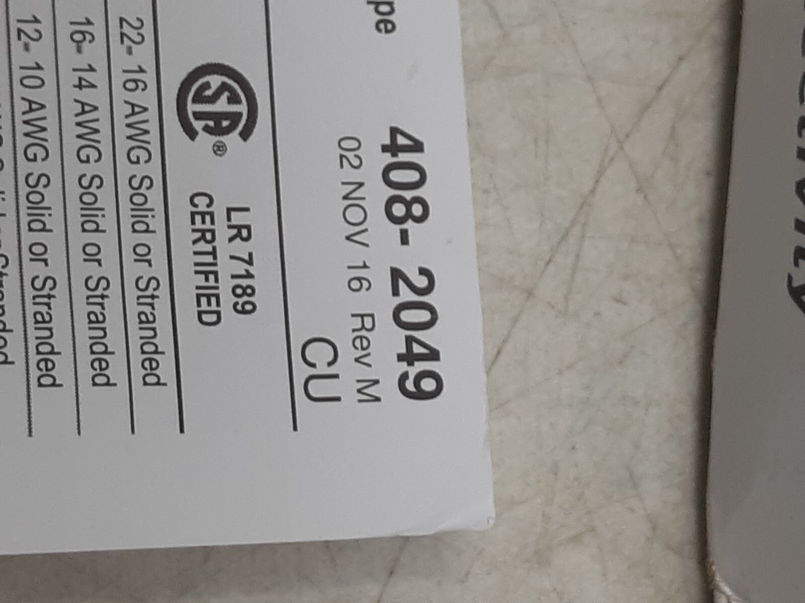 TE Connectivity 34319 Solistrand Wire Splice Qty 500