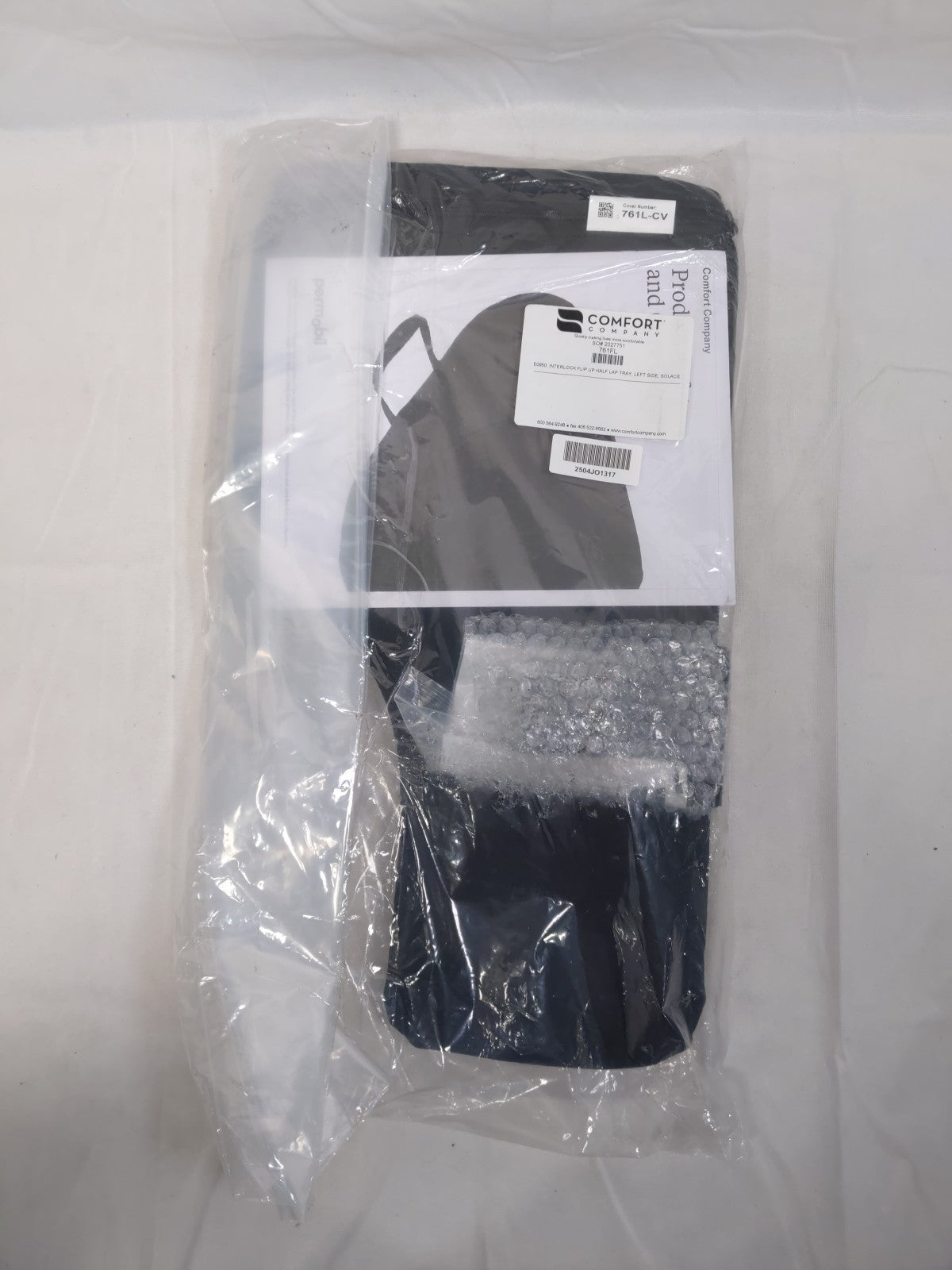 Comfort Company Interlock Flip-Up Half Lap Tray, Left Side, Solace (E0950 761FL)