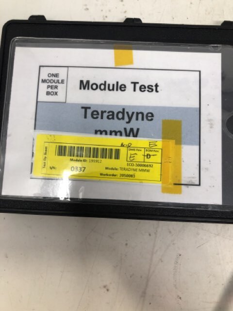 Teradyne MMW Module Test ECO-30006692