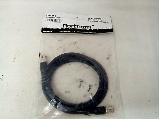 Northern 6 Foot Cable BNC Male to BNC Male
