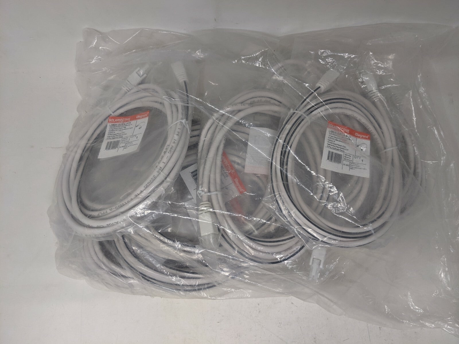 Lot of 10 Legrand Wattstopper DLM Shade Bus Cable Assembly, 10' LMSH-SBCA-P10