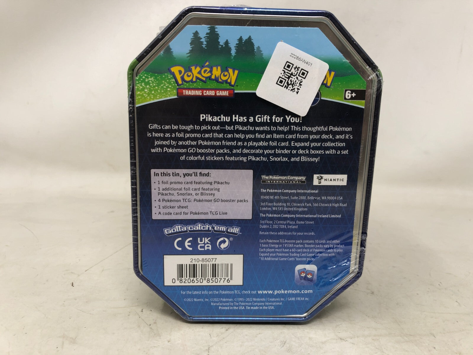 Pokemon TCG Pokemon Go Pikachu Booster Tin *Sealed*