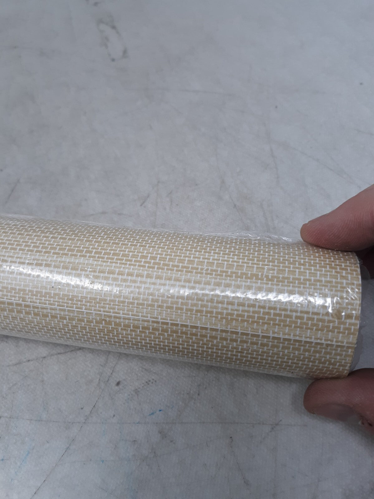 NuWallpaper Tan Poplin Peel and Stick Wallpaper, SSS4570