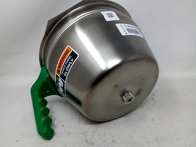 Bunn 32643.0007 Stainless Steel Funnel Assembly with Green Handle for Dual Soft