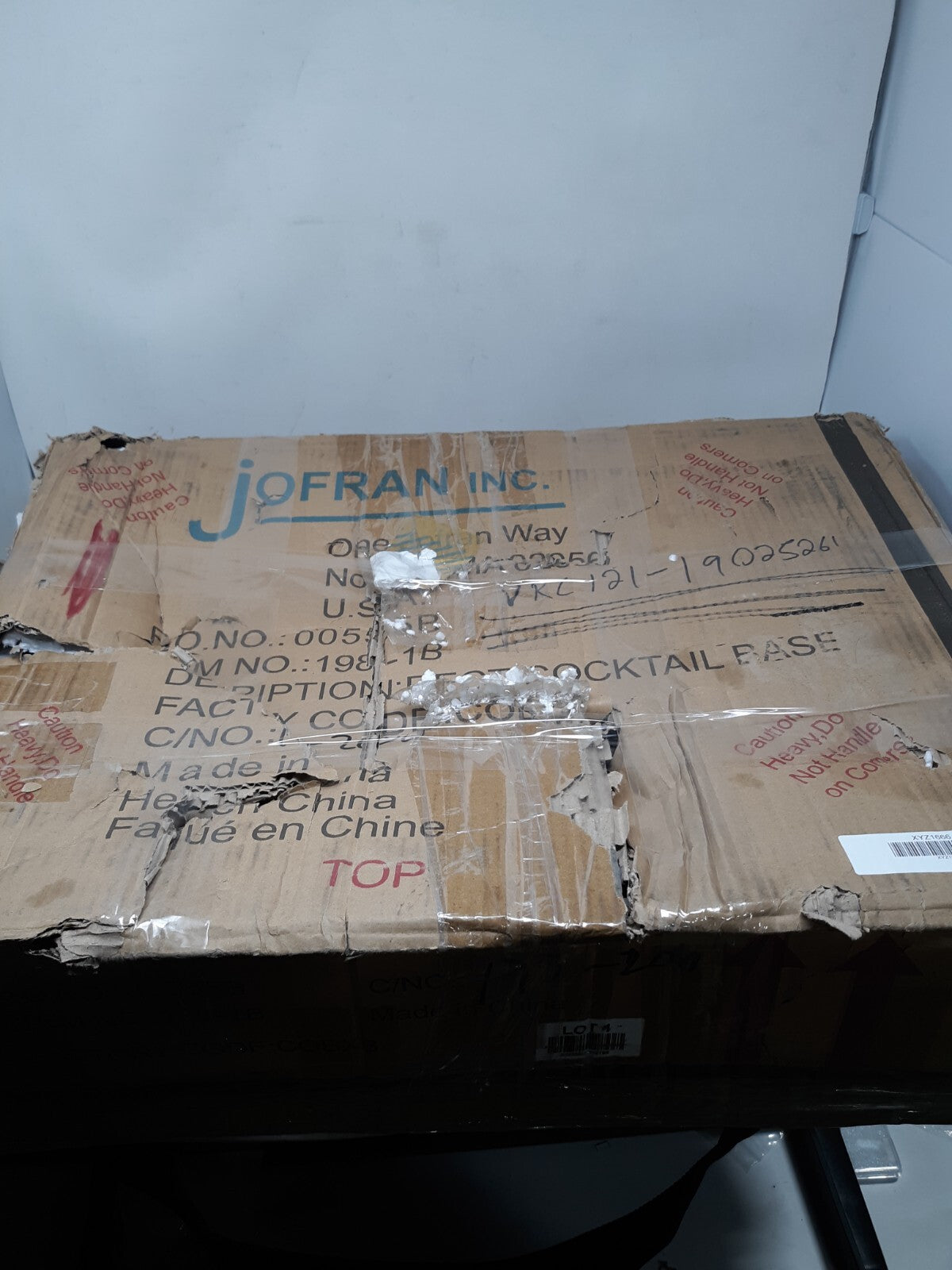 Compass Clear Modern Glass Rectangle 48" Cocktail Base