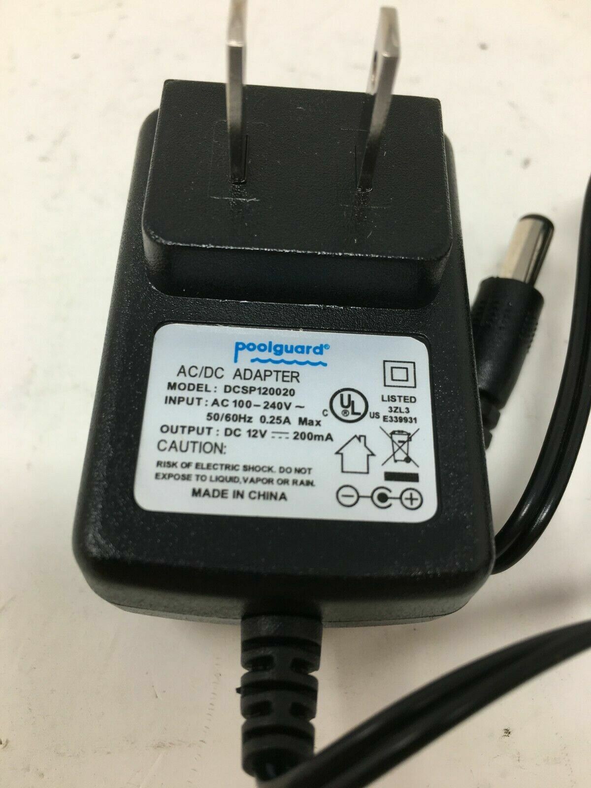 Pool Guard 12V AC/DC OEM Adapter, (DCSP120020)