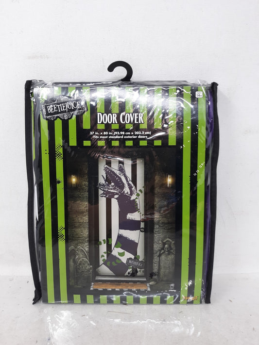 Beetlejuice Sandworm Door Cover Halloween Party Decoration Snake Monster Banner