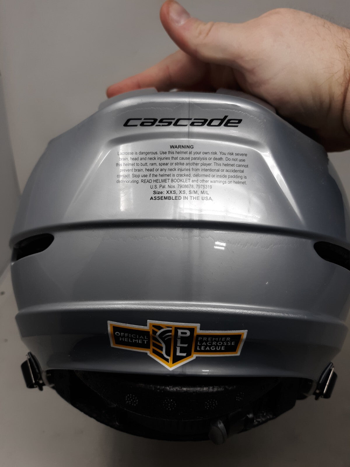 Cascade Lacrosse Helmet CPV-R - SMALL - Grey/Blue