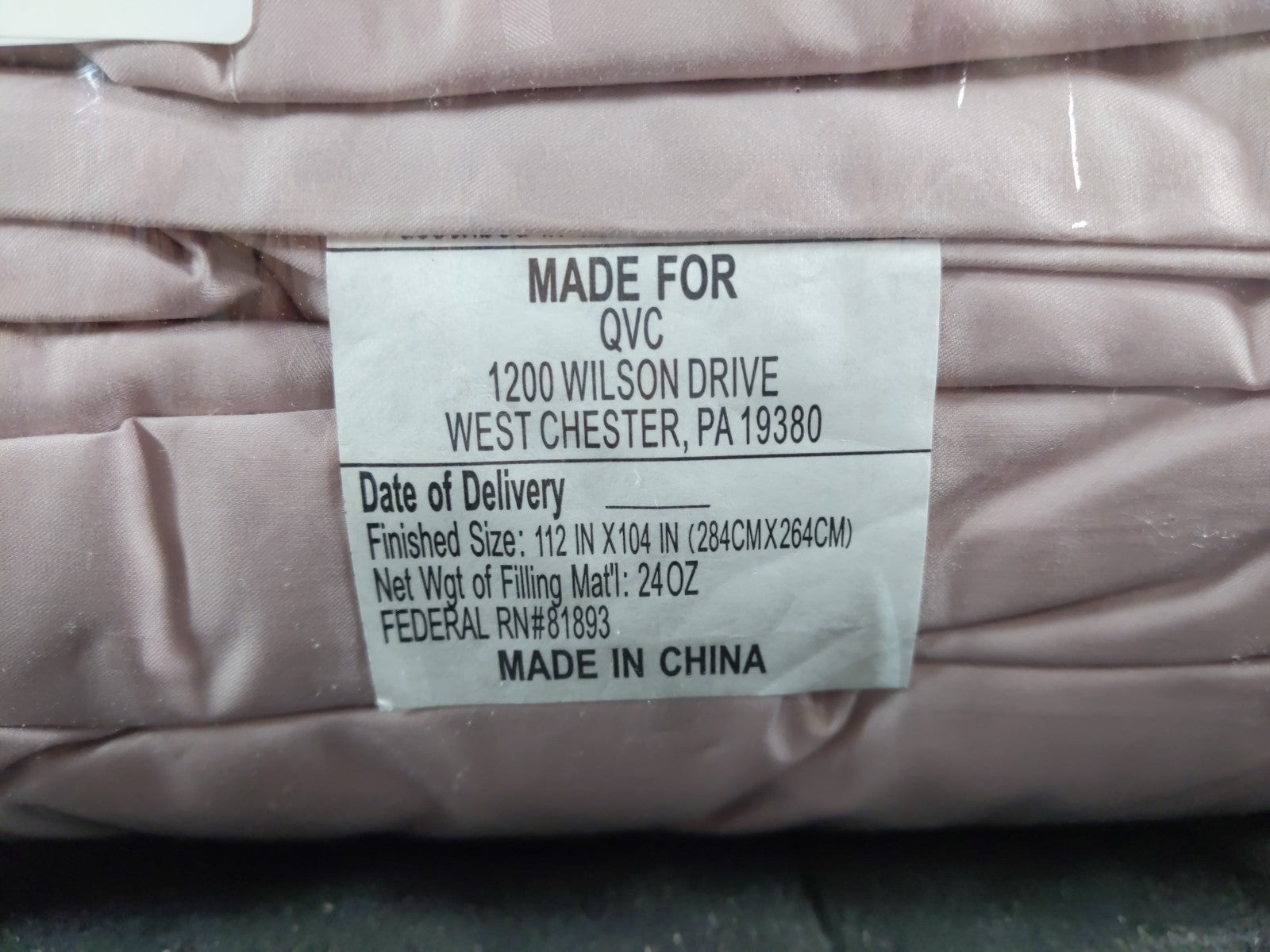 Northern Nights Down Blanket Shadow Dot Cotton SET King 650FP -Light Mocha Color